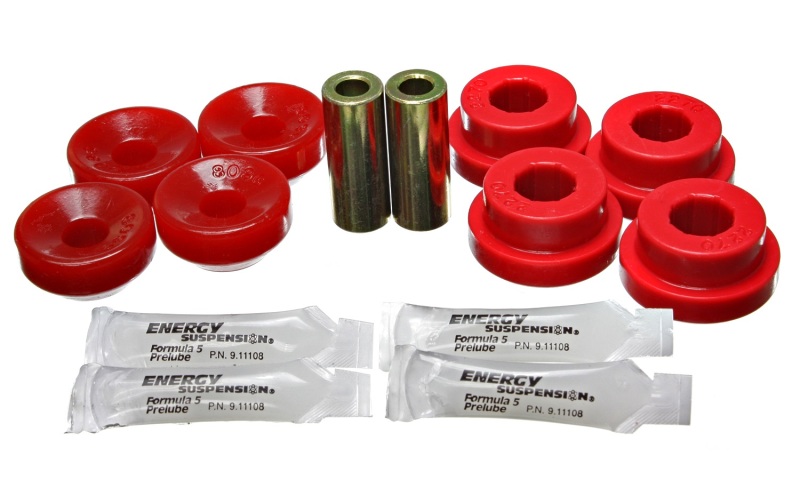 Acura Integra Shock Bushing Set - Rear - Energy Suspension - Performance Polyurethane - Red - `90-`01 Acura Integra Shock Bushing Set - Rear - Energy Suspension - Performance Polyurethane - Red - `90-`01